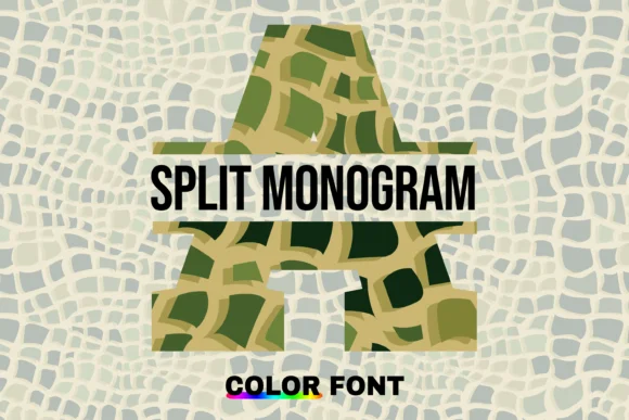 Alligator Split by WADLEN — Color Fonts Font