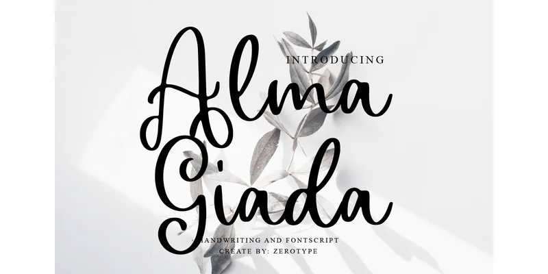 Alma Giada Font by Zero Type — Script Handwritten Font