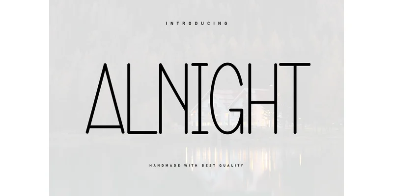 Alnight Font by ArtLine Design by ArtLine Design — Display Font