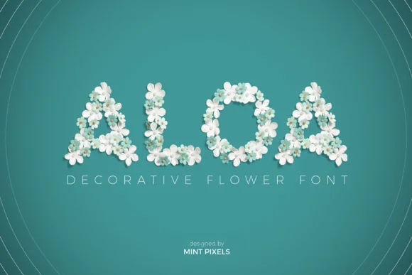 Aloa by Mint Pixels — Color Fonts Font