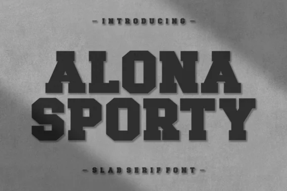 Alona Sporty by Feri (7NTypes) — Slab Serif Font