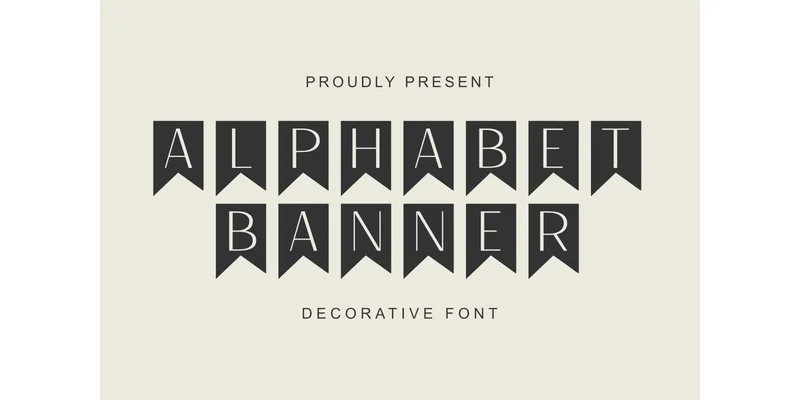 Alphabet Banner Font by SiapGraph by SiapGraph — Decorative Font