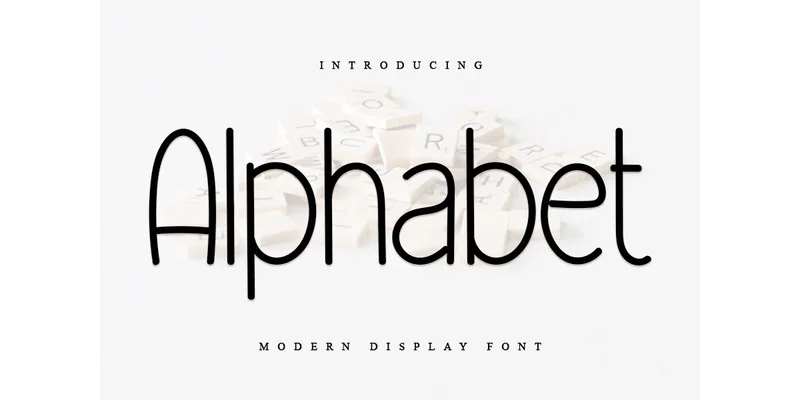 Alphabet Font by ONE DESIGN by ONE DESIGN — Display Font