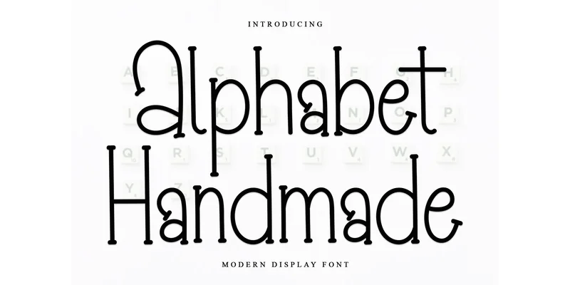 Alphabet Handmade Font by ONE DESIGN by ONE DESIGN — Display Font