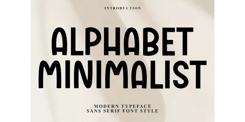 Alphabet Minimalist Font by PiPi Creative by PiPi Creative — Display Font