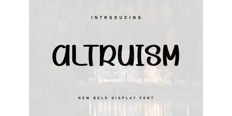 Altruism Font by Berkah Shop by Berkah Shop — Display Font