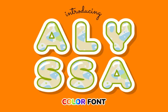 Alyssa by JUSTTYPE — Color Fonts Font
