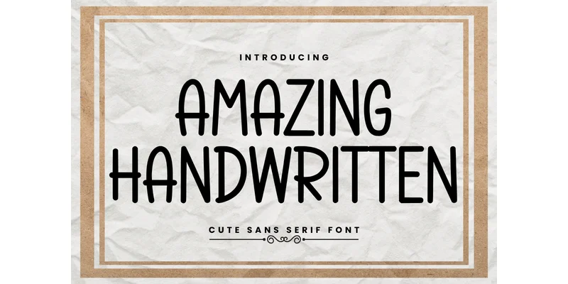 Amazing Handwritten Font by Letterayu — Sans Serif Font