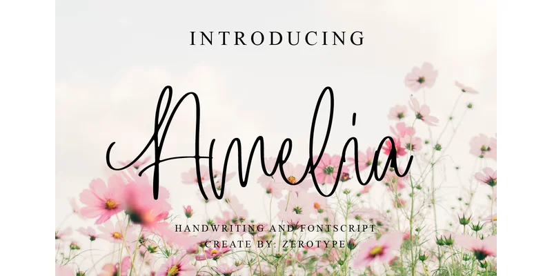 Amelia Font by Zero Type — Script Handwritten Font