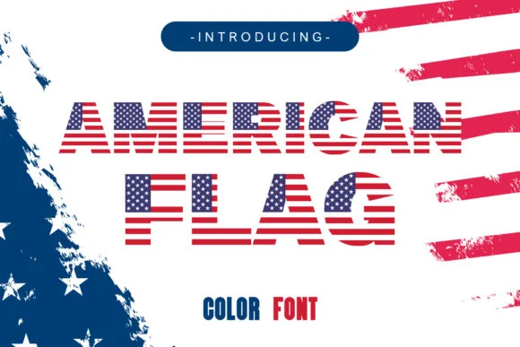 American Flag by Fox7 — Color Fonts Font