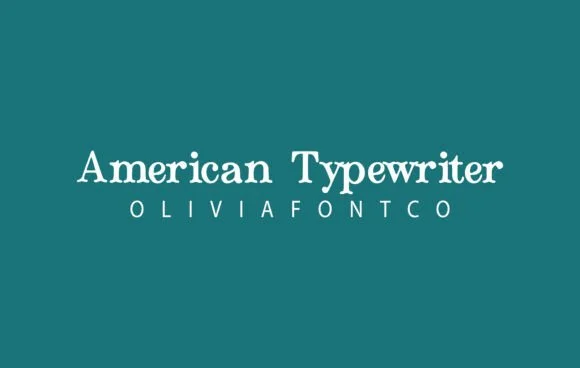 American Typewriter by OliviaFontCo — Slab Serif Font