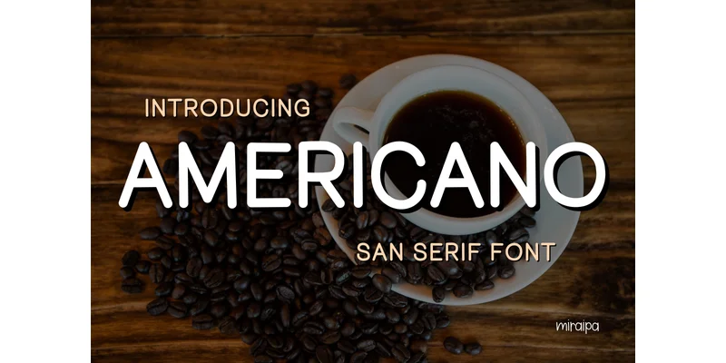Americano Font by miraipa — Sans Serif Font