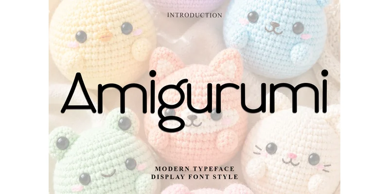 Amigurumi Font by FreshTypeINK — Sans Serif Font