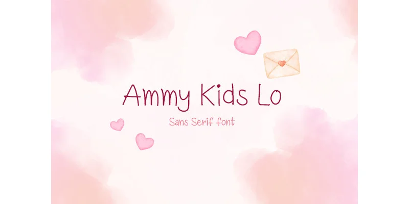 Ammy Kids Lo Font by TanoiCartoonist by TanoiCartoonist — Sans Serif Font