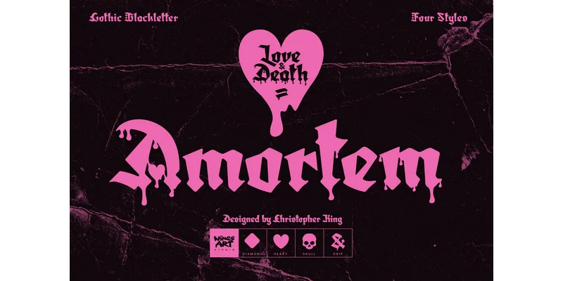Amortem Font by wingsart โ Blackletter Font