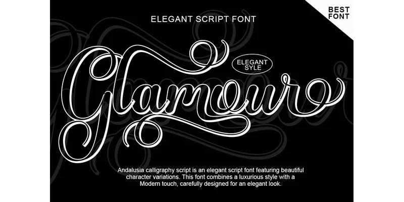 Andalusia Calligraphy Font by AF Type — Script Handwritten Font — thumbnail 6