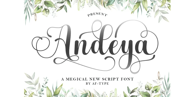 Andeya Font by AF Type — Script Handwritten Font