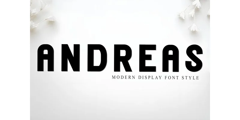 Andreas Font by Inermedia STUDIO by Inermedia STUDIO — Display Font