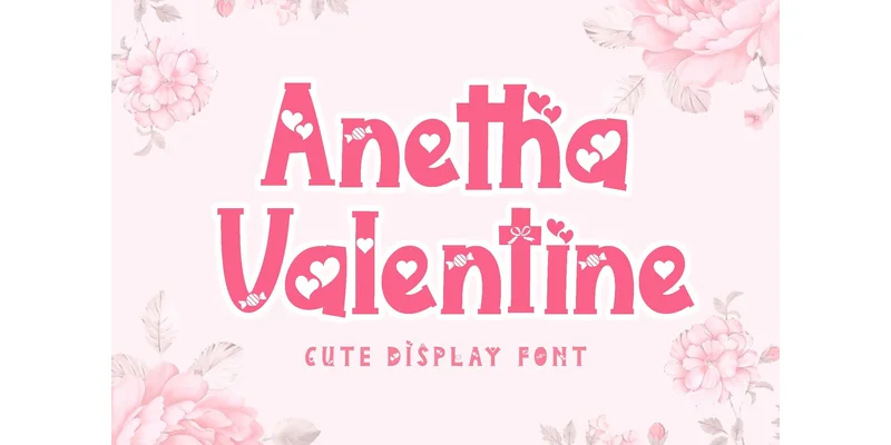 Anetha Valentine Font by yogaletter6 by yogaletter6 — Display Font