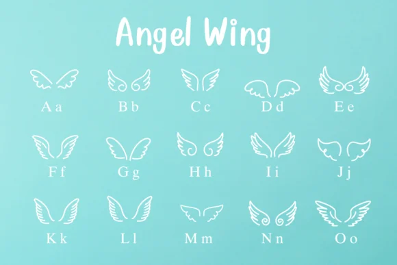 Angel Wing by Nongyao — Dingbats Font — thumbnail 2