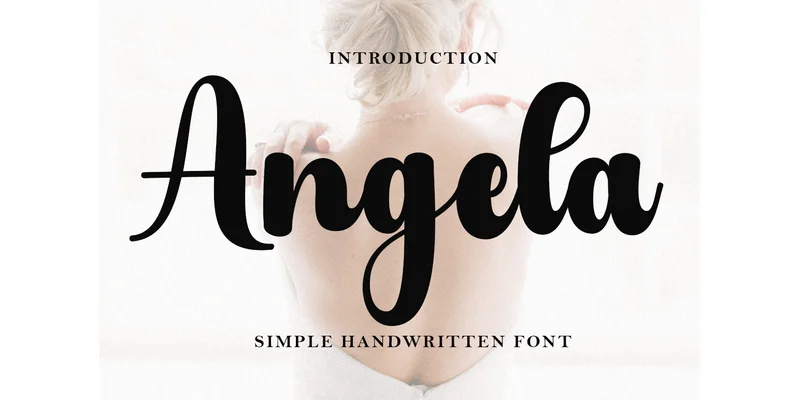 Angela Font by AF Type — Script Handwritten Font