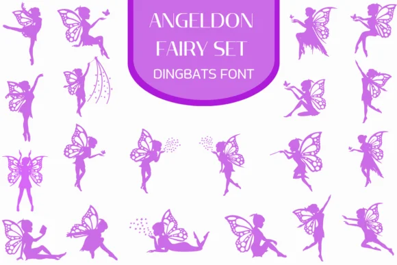 Angeldon Fairy Set by Heartcraft Atelier — Dingbats Font