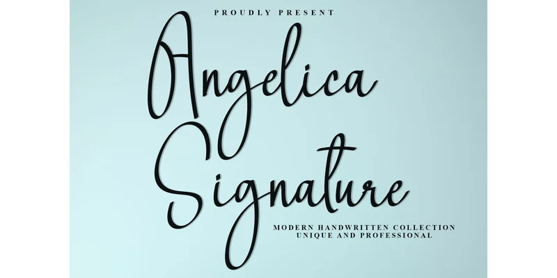 Angelica Font by Preketek texs — Script Handwritten Font