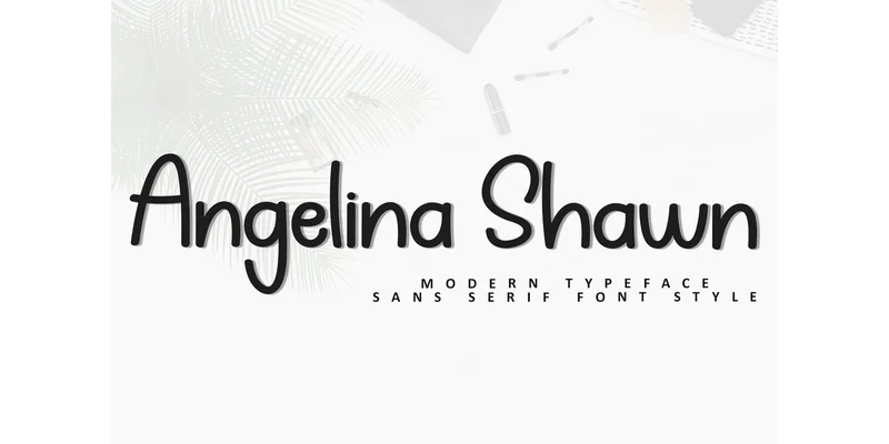 Angelina Shawn Font by FreshTypeINK — Sans Serif Font