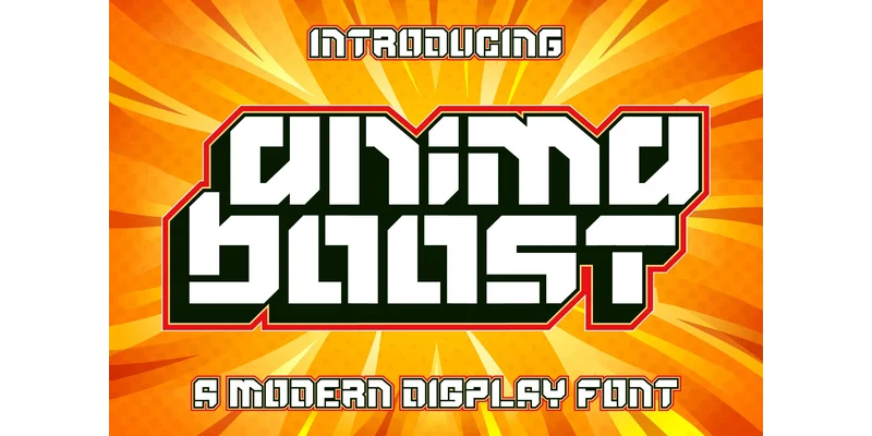 Anima Boost Font by Kido Studio by Kido Studio — Display Font