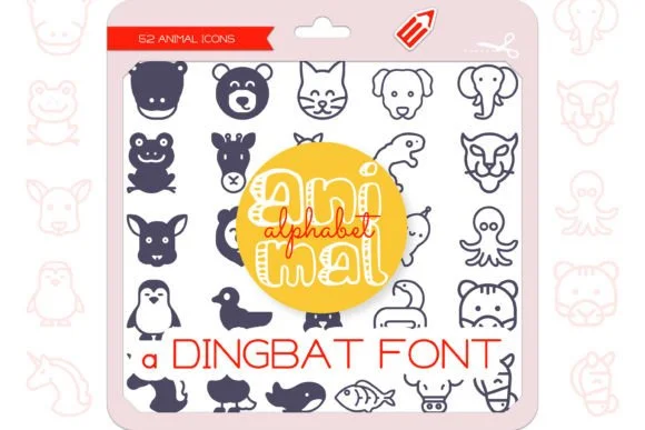 Animal Alphabet by WADLEN — Dingbats Font