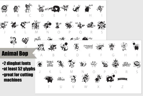 Animal Bop by Illustration Ink — Dingbats Font
