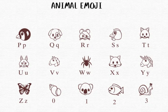 Animal Emoji by Nongyao — Dingbats Font — thumbnail 3