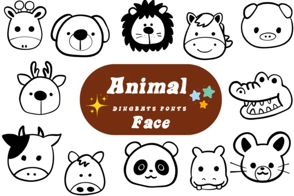 Animal Face by Suphitchaya — Dingbats Font