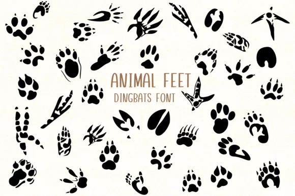 Animal Feet by Nongyao — Dingbats Font