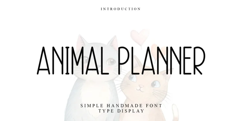 Animal Planner Font by PiPi Creative — Sans Serif Font