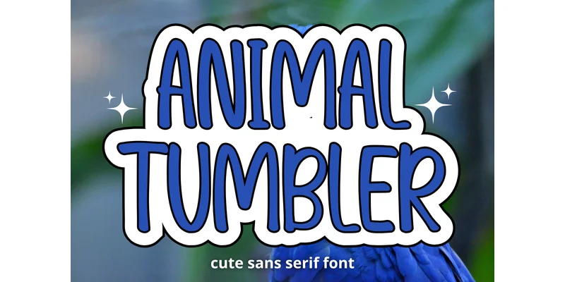 Animal Tumbler Font by Minimalist Eyes — Sans Serif Font