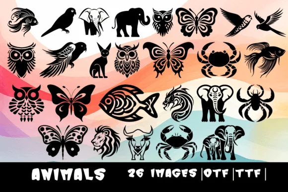 Animals by MOMAT THIRTYONE — Dingbats Font