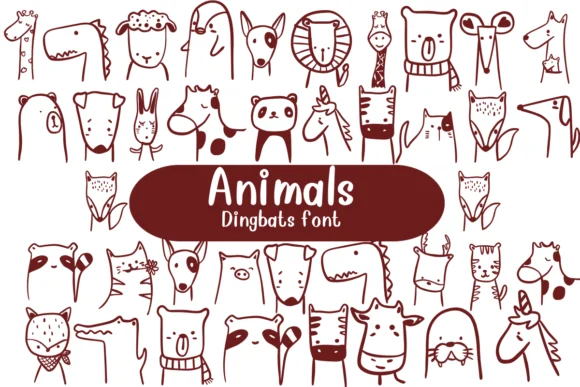 Animals by Nongyao — Dingbats Font