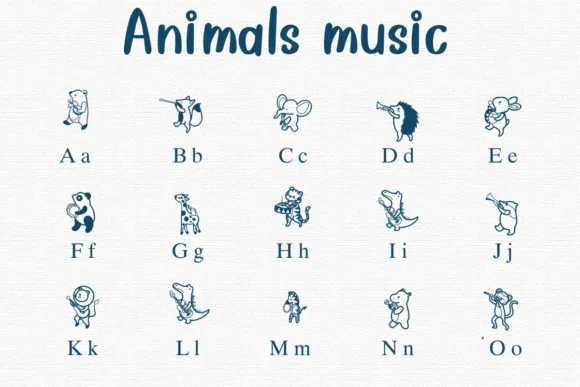 Animals Music by Nongyao — Dingbats Font — thumbnail 2