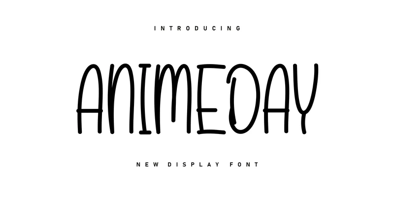 Animeday Font by ArtLine Design by ArtLine Design — Display Font