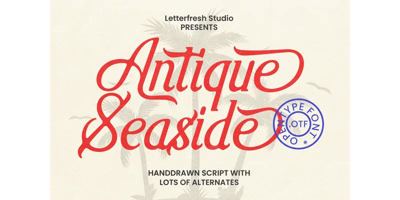 Antique Seaside Font by LetterFreshStudio by LetterFreshStudio — Display Font