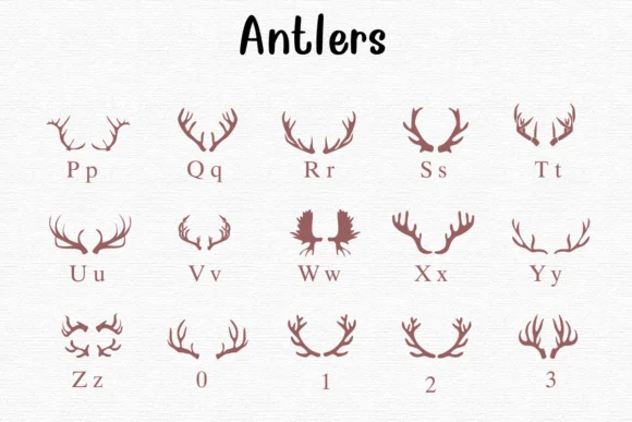Antlers by Nongyao — Dingbats Font — thumbnail 3