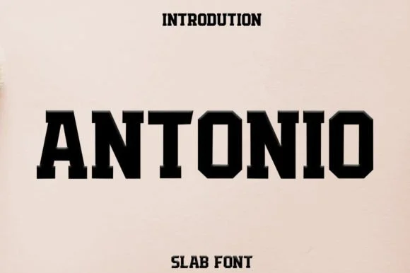 Antonio by Hendrik studio — Slab Serif Font