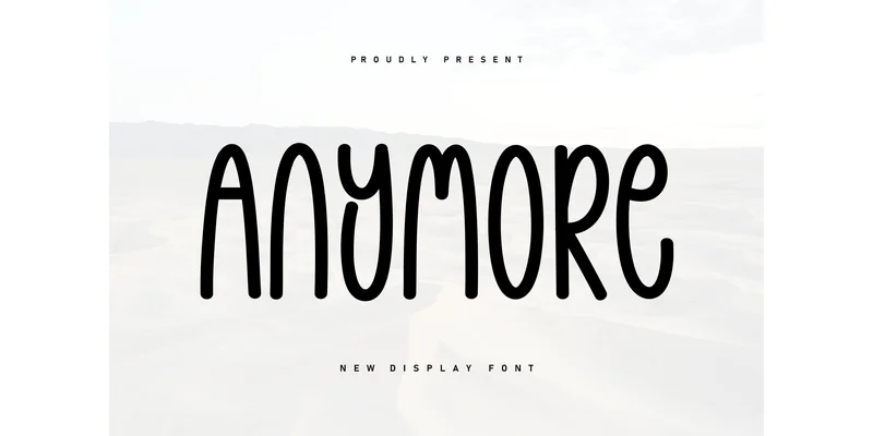 Anymore Font by ArtLine Design by ArtLine Design — Display Font