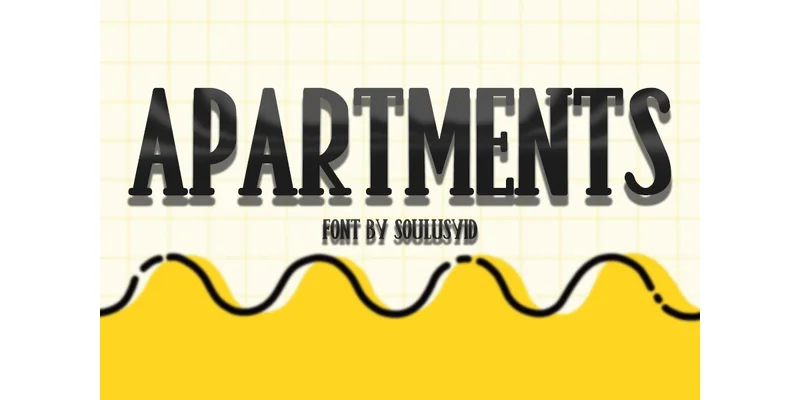 Apartments Font by SoulusYid โ Serif Font