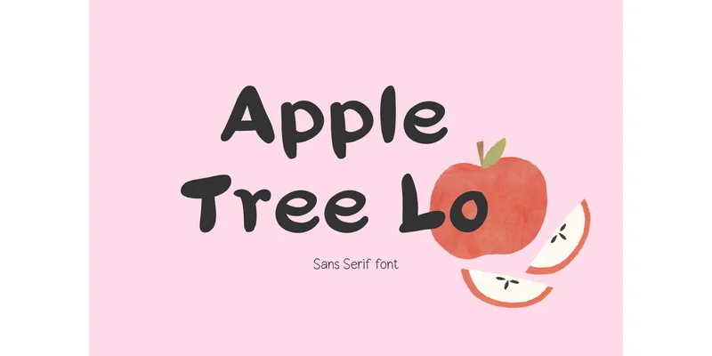 Apple Tree Lo Font by TanoiCartoonist by TanoiCartoonist — Sans Serif Font