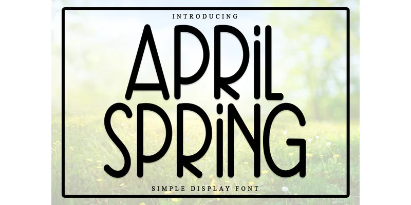 April Spring Font by NYA Letter by NYA Letter — Display Font