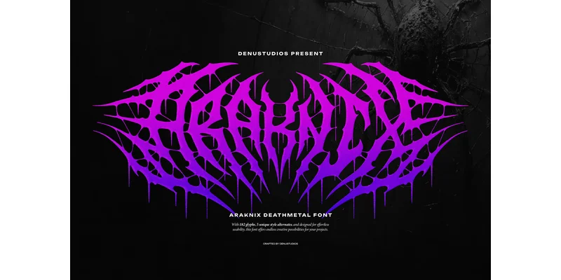 Araknix Font by Denustudios by Denustudios — Blackletter Font