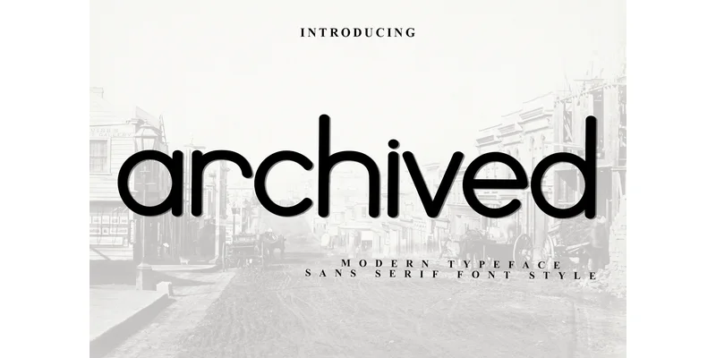 Archived Font by FreshTypeINK — Sans Serif Font