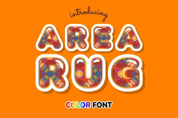 Area Rug by JUSTTYPE — Color Fonts Font